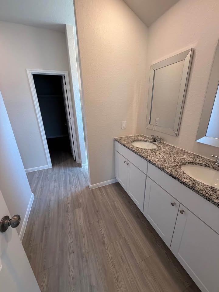 Bathroom with double vanity