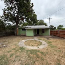 Large backyard