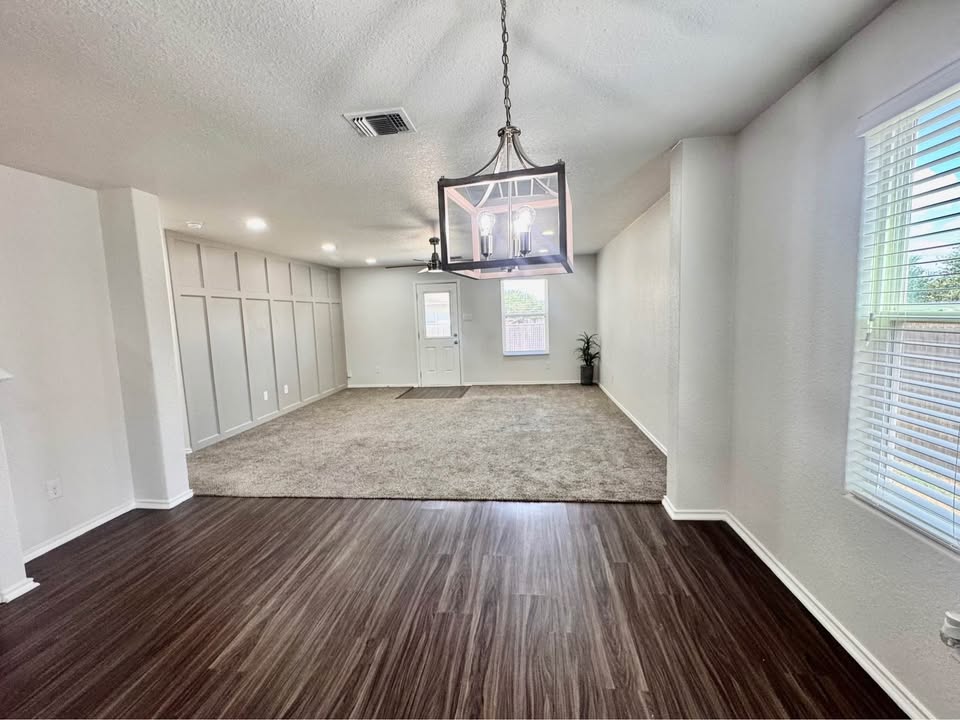 Dining and living areas