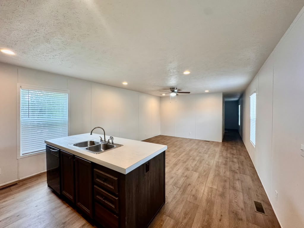 Kitchen and living room