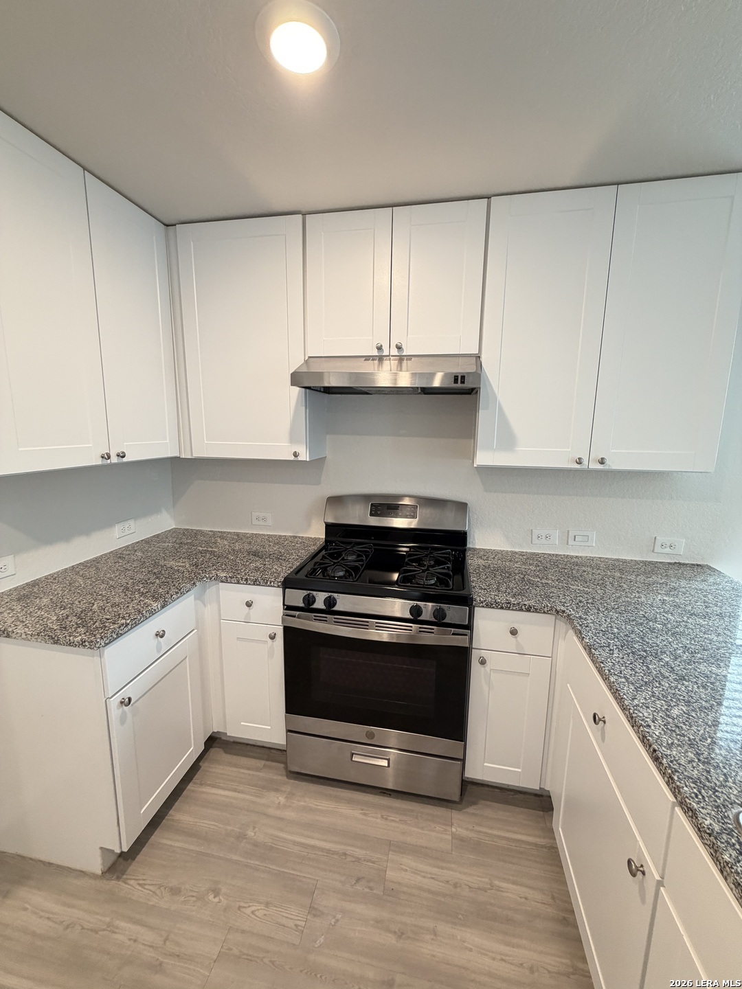 Stove and cabinets