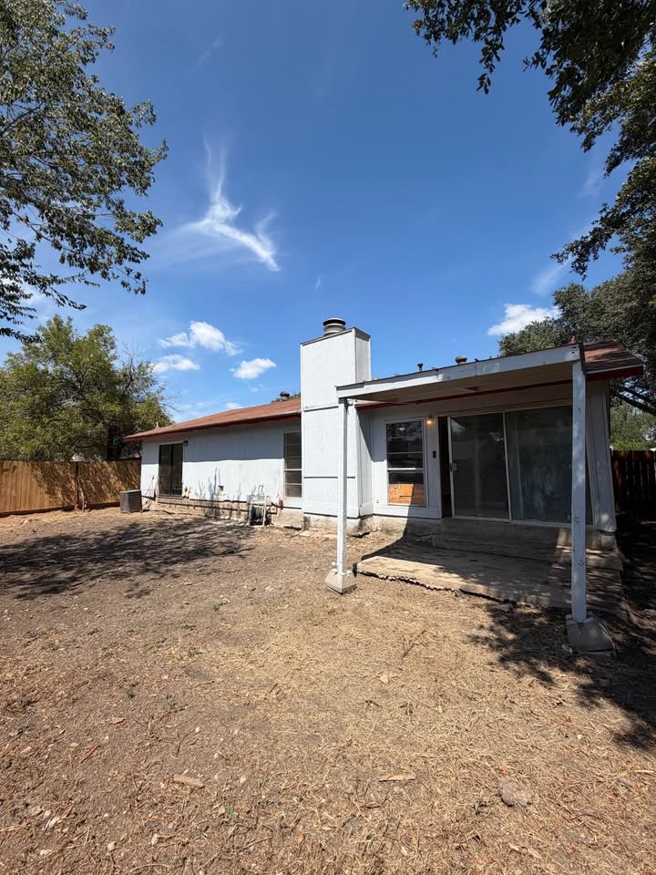 Backyard and rear exterior