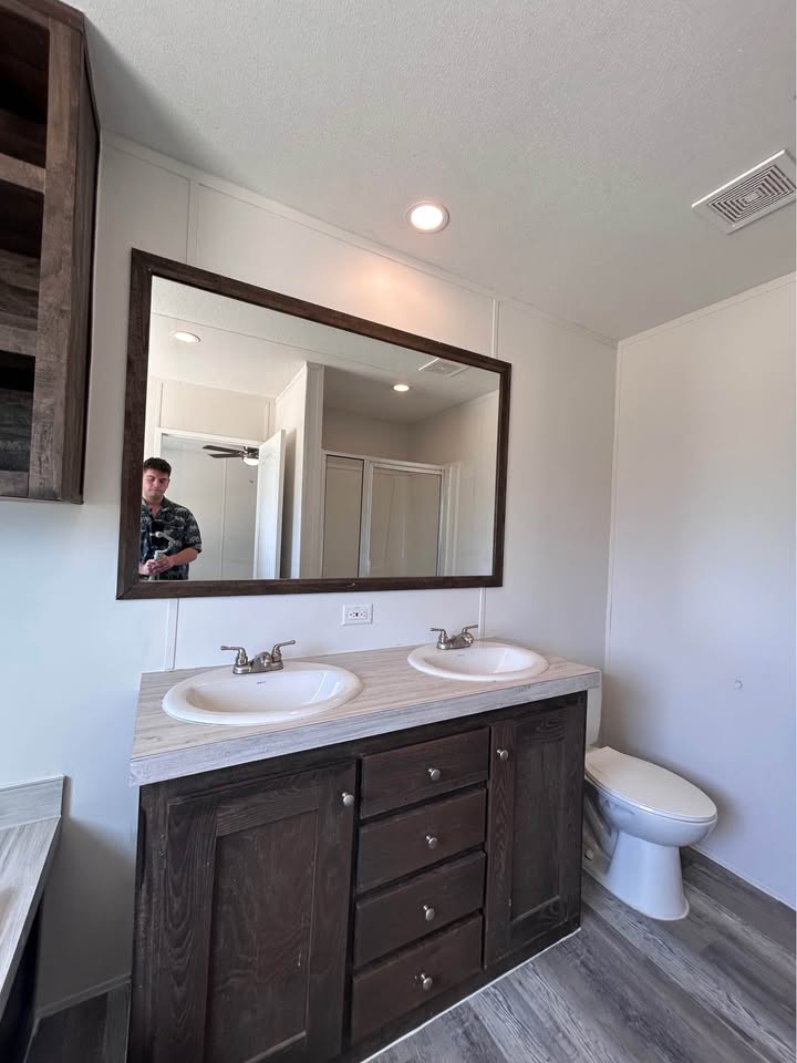 Bathroom with double vanity